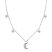 LADIES NECKLACE 1/4 CT ROUND DIAMOND 10K WHITE GOLD