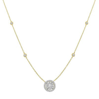 Thumbnail for LADIES NECKLACE 5/8 CT ROUND DIAMOND 10K YELLOW GOLD