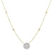 LADIES NECKLACE 5/8 CT ROUND DIAMOND 10K YELLOW GOLD