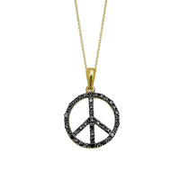 Thumbnail for LADIES PENDANT 1/6 CT BLACK ROUND DIAMOND 10K YELLOW GOLD