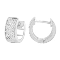 Thumbnail for MEN'S HOOPS 1/6 CT ROUND DIAMOND 10KT WHITE GOLD