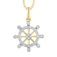 Thumbnail for LADIES PENDANT 1/6 ROUND DIAMOND 10K YELLOW GOLD