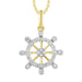 LADIES PENDANT 1/6 ROUND DIAMOND 10K YELLOW GOLD