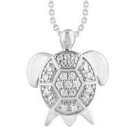 Thumbnail for LADIES PENDANT 1/6 ROUND DIAMOND 10K WHITE GOLD
