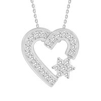 Thumbnail for LADIES PENDANT 1/6 ROUND DIAMOND 10K WHITE GOLD