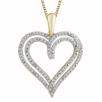 Thumbnail for LADIES PENDANT 1/5 ROUND DIAMOND 10K YELLOW GOLD