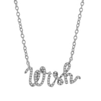 Thumbnail for LADIES NECKLACE 1/5 CT ROUND DIAMOND 10K WHITE GOLD