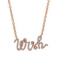 Thumbnail for LADIES NECKLACE 1/5 CT ROUND DIAMOND 10K ROSE GOLD
