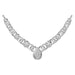 LADIES NECKLACE 1/4 CT ROUND DIAMOND 10K WHITE GOLD