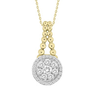 Thumbnail for LADIES PENDANT 1/4 CT ROUND DIAMOND 14K YELLOW GOLD