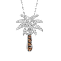 Thumbnail for LADIES PENDANT 1/2 CT ROUND DIAMOND 14K WHITE GOLD