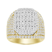 Thumbnail for MEN'S RING 4 CT ROUND DIAMOND 14K YELLOW GOLD