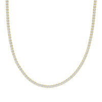 Thumbnail for MEN'S NECKLACE 16 1/3 CT ROUND DIAMOND 14K YELLOW GOLD