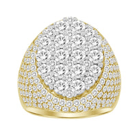 Thumbnail for MEN'S RING 5 1/6 CT ROUND DIAMOND 14K YELLOW GOLD