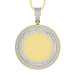 MEN'S CHARM 2 CT ROUND/BAGUETTE DIAMOND 10K YELLOW GOLD