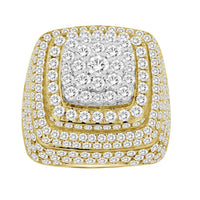 Thumbnail for MEN'S RING 5 CT ROUND DIAMOND 14K YELLOW GOLD