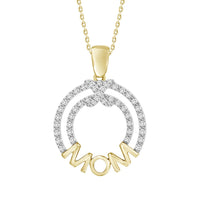 Thumbnail for LADIES PENDANT 1/10 ROUND DIAMOND 10K YELLOW GOLD