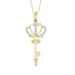 LADIES PENDANT 1/10 ROUND DIAMOND 10K YELLOW GOLD