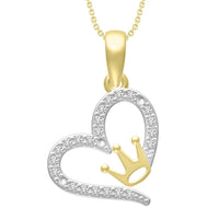 Thumbnail for LADIES PENDANT 1/10 ROUND DIAMOND 10K YELLOW GOLD