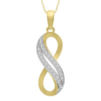 Thumbnail for LADIES PENDANT 1/10 ROUND DIAMOND 10K YELLOW GOLD