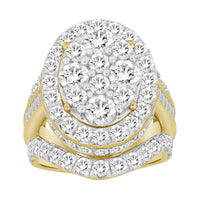 Thumbnail for LADIES RING 5 CT ROUND/BAGUETTE DIAMOND 10K YELLOW GOLD