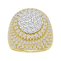 Thumbnail for MEN'S RING 5 1/2 CT ROUND DIAMOND 14K YELLOW GOLD