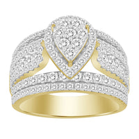 Thumbnail for LADIES RING 2 CT ROUND DIAMOND 10K YELLOW GOLD