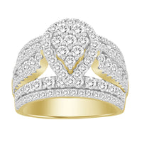 Thumbnail for LADIES RING 3 CT ROUND DIAMOND 10K YELLOW GOLD