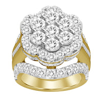Thumbnail for LADIES RING 5 CT ROUND/BAGUETTE DIAMOND 10K YELLOW GOLD