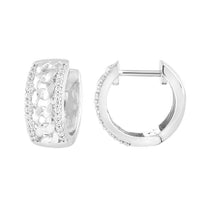Thumbnail for MEN'S EARRING 1/5 CT ROUND DIAMOND 10K WHITE GOLD
