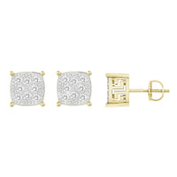 Thumbnail for MEN'S EARRING 1/4 CT ROUND  DIAMOND 10K YELLOW GOLD
