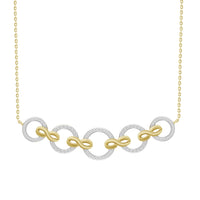 Thumbnail for LADIES NECKLACE 1/4 CT ROUND DIAMOND 10K YELLOW GOLD
