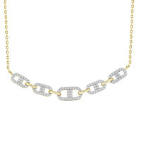 Thumbnail for LADIES NECKLACE 1/4 CT ROUND DIAMOND 10K YELLOW GOLD