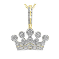 Thumbnail for MEN'S CHARM 1 CT ROUND DIAMOND 10K YELLOW GOLD