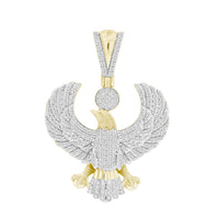 Thumbnail for MEN'S CROSS 1/2 CT ROUND/BAGUETTE DIAMOND 10K YELLOW GOLD