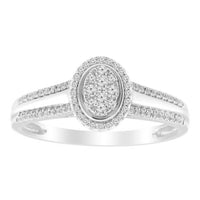 Thumbnail for LADIES BRIDAL RING 1/4 CT ROUND DIAMOND 10K WHITE GOLD