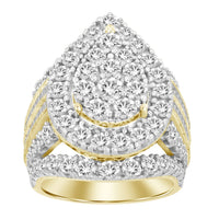 Thumbnail for LADIES RING 5 CT ROUND/BAGUETTE DIAMOND 10K YELLOW GOLD
