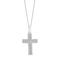 Thumbnail for LADIES PENDANT 1/4 CT ROUND/BAGUETTE DIAMOND 10K WHITE GOLD