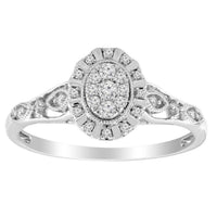 Thumbnail for LADIES RING 1/5 CT ROUND DIAMOND 10K WHITE GOLD