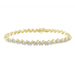 LADIES BRACELET 2 CT ROUND/BAGUETTE  DIAMOND 10K YELLOW GOLD