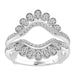 LADIES RING 1/4 CT ROUND DIAMOND 10K WHITE GOLD