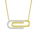 LADIES NECKLACE 1/4 CT ROUND DIAMOND 10K YELLOW GOLD