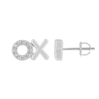 Thumbnail for LADIES EARRING 1/6 CT ROUND DIAMOND 10K WHITE GOLD