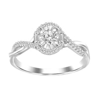 Thumbnail for LADIES RING 1/4 CT ROUND DIAMOND 10K WHITE GOLD