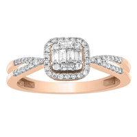 Thumbnail for LADIES RING 1/3 CT ROUND DIAMOND 10K ROSE GOLD