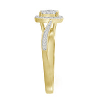 Thumbnail for LADIES RING 1/4 CT ROUND DIAMOND 10K YELLOW GOLD