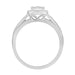 LADIES RING 1/4 CT ROUND DIAMOND 10K WHITE GOLD