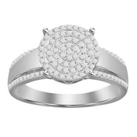 Thumbnail for LADIES RING 1/3 CT ROUND DIAMOND 10K WHITE GOLD