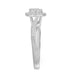 LADIES RING 1/4 CT ROUND DIAMOND 10KWHITE GOLD