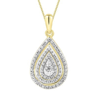Thumbnail for LADIES PENDANT 1/4 CT ROUND DIAMOND 10K YELLOW GOLD